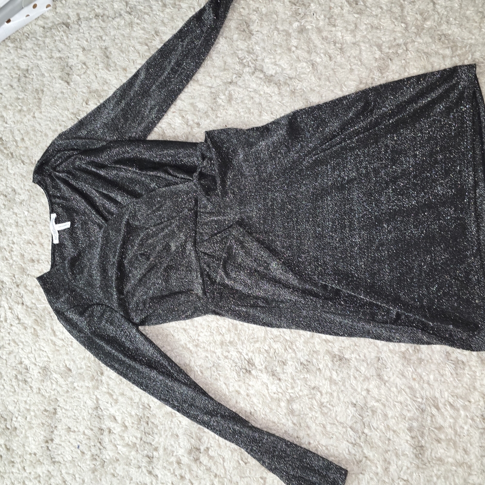 Elegant Black Long Sleeve Dress